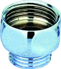 RACCORD SANITAIRE LAITON CHROME MALE FEMELLE