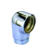 COUDE SANITAIRE LAITON CHROME MALE FEMELLE