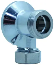 APPLIQUE SANITAIRE LAITON CHROMEE MALE MALE A ECROU CB