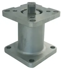 REHAUSSE FIXE D'AXE INOX POUR ROBINET AVEC PLATINES ISO 5211