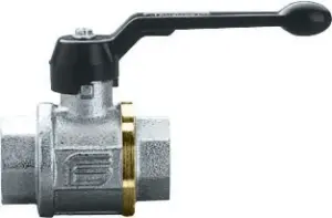 ROBINET A BOISSEAU SPHERIQUE LAITON FEMELLE/FEMELLE POIGNEE NOIRE PN80 DESP KOSMOS EFFEBI