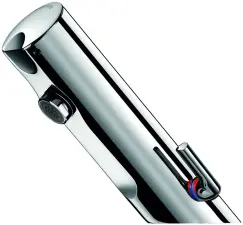 MITIGEUR ELECTRONIQUE TEMPORISE LAVABO COLLECTIVITE LAITON MASSIF CHROME TEMPOMATIC MIX4 DELABIE 490006