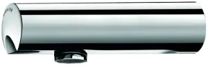 ROBINET ELECTRONIQUE TEMPORISE LAVABO MURAL COLLECTIVITE LAITON MASSIF CHROME TEMPOMATIC 4 DELABIE 443406