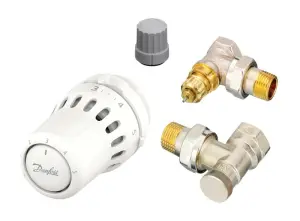 KIT THERMOSTATIQUE EQUERRE DANFOSS REACT 015G5357