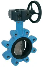 VANNE PAPILLON A OREILLES TARAUDEES EPDM ET DEMULTIPLICATEUR BOAX-B EVO KSB