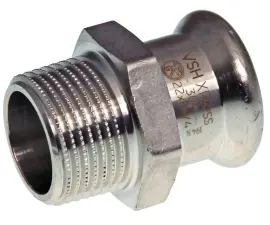 RACCORD A SERTIR INOX 304 (1.4301) FEMELLE MALE A VISSER XPRESS