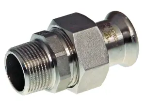 RACCORD UNION A SERTIR INOX 304 (1.4301) MALE A VISSER XPRESS