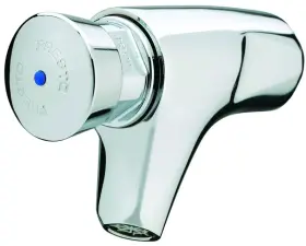 MITIGEUR TEMPORISE LAVABO MURAL COLLECTIVITE LAITON CHROME PRESTO 504 63000 NF