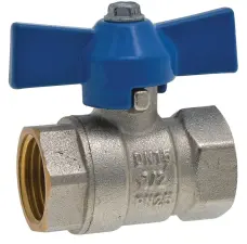 ROBINET A BOISSEAU SPHERIQUE ACS FF A MANETTE BLEUE OPTIMB