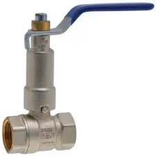 ROBINET BOISSEAU SPHERIQUE ACS FF A ALLONGE ET POIGNEE BLEUE OPTIAB