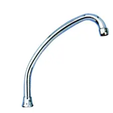 BEC A COL DE CYGNE LAITON CHROME POUR EVIER
