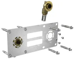 SORTIE CLOISON AVEC RACCORD MULTICOUCHE COUDE ROBIFIX ENTRAXE 150 MM