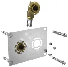 SORTIE CLOISON AVEC RACCORD MULTICOUCHE COUDE ROBIFIX ENTRAXE 50 MM