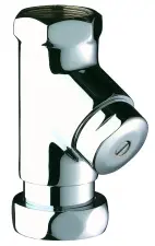 ROBINET DE CHASSE DROIT TEMPORISE LAITON CHROME DELABIE 764000