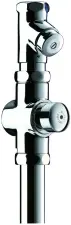 ROBINET DE CHASSE EQUERRE TEMPORISE LAITON CHROME DELABIE TEMPOCHASSE 760004