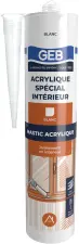 MASTIC D'ETANCHEITE ACRYLIQUE SPECIAL INTERIEUR GEB 107060