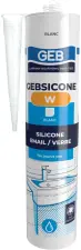 MASTIC SILICONE D'ETANCHEITE AVEC FONGICIDE GEBSICONE W GEB