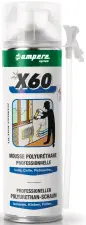 MOUSSE EXPANSIVE POLYURETHANE X60 650 ML AMPERE