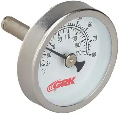 THERMOMETRE ANALOGIQUE 1010-1 POUR VANNE D'EQUILIBRAGE G1801 GRKNET