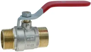 ROBINET BOISSEAU SPHERIQUE ACS MM A POIGNEE ROUGE OPTIEMM