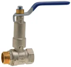 ROBINET BOISSEAU SPHERIQUE ACS MF A ALLONGE ET POIGNEE BLEUE OPTIEAMFB