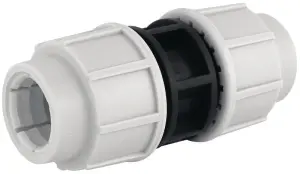 RACCORD A SERRAGE EXTERIEUR POLYPROPYLENE DROIT POUR TUBE PE