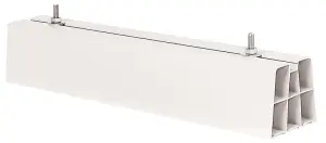 SUPPORTS DE CLIMATISATION EN PVC BLANC POUR UNITE EXTERIEURE (x2)