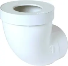 PIPE WC PVC COUDEE FEMELLE MALE COURTE A COLLER NF NICOLL 1CW55