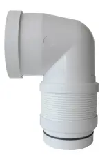 PIPE WC PVC COUDEE FEMELLE MALE EXTENSIBLE SOUPLE A COLLER