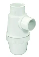 SIPHON LAVABO PVC-C BLANC ENTREE VERTICALE A COLLER NICOLL 1YFCB 1YHCB