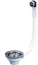 BONDE EVIER A PANIER POLYPROPYLENE BLANC AVEC TROP PLEIN MALE A VISSER NF NICOLL 0204123