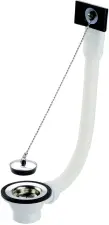 BONDE EVIER PLASTIQUE AVEC BOUCHON ET CHAINETTE MALE A VISSER NICOLL 0204014