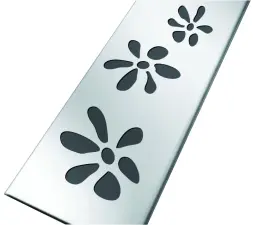 GRILLE INOX POUR CANIVEAU DE DOUCHE NICOLL GSICAN80R GSICAN80F