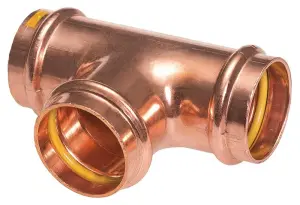 TE EGAL A SERTIR CUIVRE FEMELLE PROFIL V B-PRESS GAS ATG