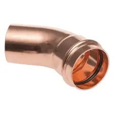 COUDE A SERTIR CUIVRE 45° MALE FEMELLE PROFIL V B-PRESS