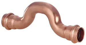 CHAPEAU DE GENDARME A SERTIR CUIVRE 45° FEMELLE FEMELLE PROFIL V B-PRESS