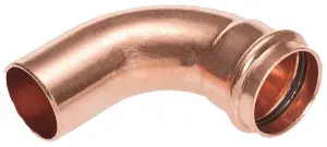 COUDE A SERTIR CUIVRE 90° MALE FEMELLE PROFIL V B-PRESS