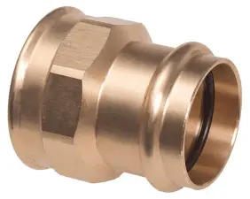 RACCORD A SERTIR CUIVRE FEMELLE A VISSER LAITON PROFIL V B-PRESS