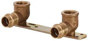 UNITE DE MONTAGE DOUBLE DROITE A SERTIR FEMELLE A VISSER PROFIL V B PRESS