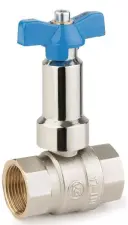 ROBINET BOISSEAU SPHERIQUE FF ALLONGE MANETTE BLEUE PN25 ASTORI