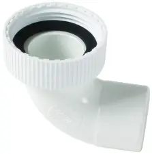 DOUILLE COUDEE POUR SIPHON LAVABO DEPORTE PVC A COLLER NICOLL DCF85IPHB