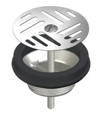 BONDE INOX POUR URINOIR SUSPENDU DELABIE 580000