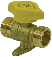 ROBINET A BOISSEAU SPHERIQUE BUTANE PROPANE LAITON 20x27 NF