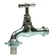 ROBINET DE PUISAGE A CLAPET LAITON CHROME TETE A POTENCE NF ACS