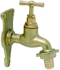 ROBINET DE PUISAGE A CLAPET LAITON TETE A POTENCE A APPLIQUE