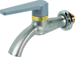 ROBINET DE PUISAGE AVEC SYSTÈME ANTI-GEL LAITON CHROME A POIGNEE ACS