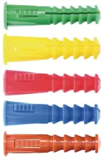 CHEVILLE PLASTIQUE MULTI MATERIAUX AVEC COLLERETTE RAM