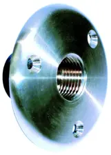 APPLIQUE TRAVERSE DE CLOISON LAITON CHROME A VISSER FEMELLE FEMELLE