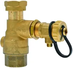 VANNE  D'ISOLEMENT ET DE VIDANGE LAITON POUR VASE D'EXPANSION IMI-TA