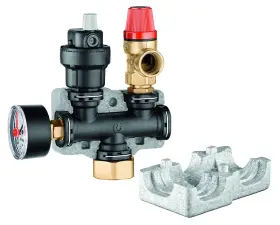 CHANDELIER LAITON EQUIPE POUR VASE D'EXPANSION FEMELLE A VISSER